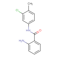 Chemical structure of 2-amino-N-(3-chloro-4-methylphenyl)benzamide - CSSB00000594220