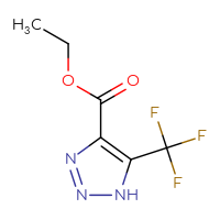 Chemical structure of ethyl 5-(trifluoromethyl)-1H-1,2,3-triazole-4-carboxylate - CSSB00013949960