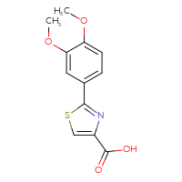 Chemical structure of 2-(3,4-dimethoxyphenyl)-1,3-thiazole-4-carboxylic acid - CSSB00000612712