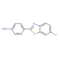 Chemical structure of 4-(6-fluoro-1,3-benzothiazol-2-yl)aniline - CSSB00003676537