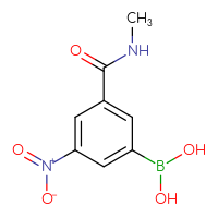 Chemical structure of [3-(methylcarbamoyl)-5-nitrophenyl]boronic acid - CSSB00000068889