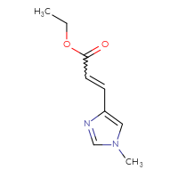 Chemical structure of ethyl 3-(1-methyl-1H-imidazol-4-yl)prop-2-enoate - CSSB00107971522