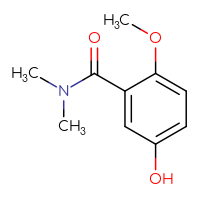 Chemical structure of 5-hydroxy-2-methoxy-N,N-dimethylbenzamide - CSSB00009856912