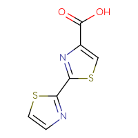 Chemical structure of 2-(1,3-thiazol-2-yl)-1,3-thiazole-4-carboxylic acid - CSSB00013284326