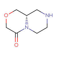 Chemical structure of (9aS)-octahydropyrazino[2,1-c][1,4]oxazin-4-one - CSSB00015460072