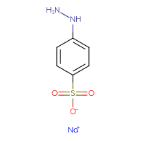Chemical structure of sodium 4-hydrazinylbenzene-1-sulfonate - CSSB00011073915