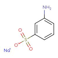Chemical structure of sodium 3-aminobenzene-1-sulfonate - CSSB00000116824