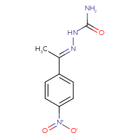 Chemical structure of [(E)-[1-(4-nitrophenyl)ethylidene]amino]urea - CSSB00041275743