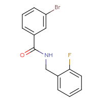 Chemical structure of 3-bromo-N-[(2-fluorophenyl)methyl]benzamide - CSSB00000482468