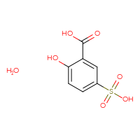 Chemical structure of 2-hydroxy-5-sulfobenzoic acid hydrate - CSSB00015279142