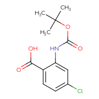 Chemical structure of 2-{[(tert-butoxy)carbonyl]amino}-4-chlorobenzoic acid - CSSB00011210686