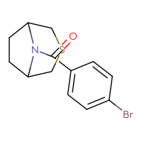Chemical structure of 8-(4-bromobenzoyl)-3-thia-8-azabicyclo[3.2.1]octane - CSSB00109429204