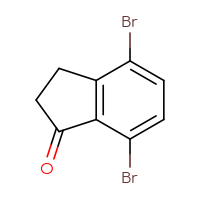 Chemical structure of 4,7-dibromo-2,3-dihydro-1H-inden-1-one - CSSB00010687844