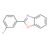 Chemical structure of 2-(3-fluorophenyl)-1,3-benzoxazole - CSSB00000028424