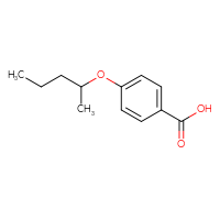 Chemical structure of 4-(pentan-2-yloxy)benzoic acid - CSSB00000186422