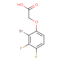 Chemical structure of 2-(2-bromo-3,4-difluorophenoxy)acetic acid - CSSB14938615575