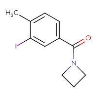 Chemical structure of 1-(3-iodo-4-methylbenzoyl)azetidine - CSSB00103316845