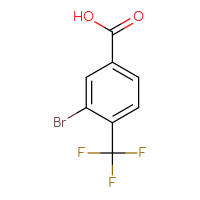 Chemical structure of 3-bromo-4-(trifluoromethyl)benzoic acid - CSSB00010172749
