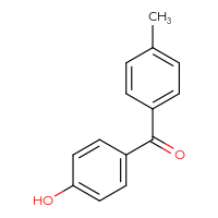 Chemical structure of 4-(4-methylbenzoyl)phenol - CSSB00009990574