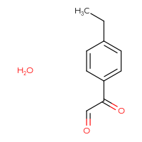 Chemical structure of 2-(4-ethylphenyl)-2-oxoacetaldehyde hydrate - CSSB00006877884