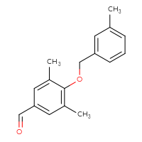 Chemical structure of 3,5-dimethyl-4-[(3-methylphenyl)methoxy]benzaldehyde - CSSB00000629427
