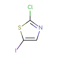 Chemical structure of 2-chloro-5-iodo-1,3-thiazole - CSSB00012443542