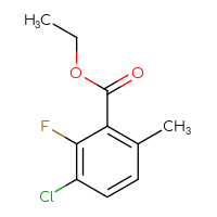Chemical structure of ethyl 3-chloro-2-fluoro-6-methylbenzoate - CSSB00015528065