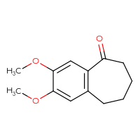 Chemical structure of 2,3-dimethoxy-6,7,8,9-tetrahydro-5H-benzo[7]annulen-5-one - CSSB00011742489