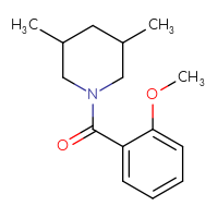 Chemical structure of 1-(2-methoxybenzoyl)-3,5-dimethylpiperidine - CSSB00046183673
