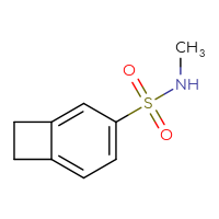 Chemical structure of N-methylbicyclo[4.2.0]octa-1,3,5-triene-3-sulfonamide - CSSB06372700101