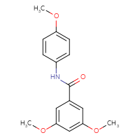 Chemical structure of 3,5-dimethoxy-N-(4-methoxyphenyl)benzamide - CSSB00026316820