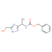 Chemical structure of benzyl N-[(1S)-1-[5-(hydroxymethyl)-1H-1,2,4-triazol-3-yl]ethyl]carbamate - CSSB03496559310
