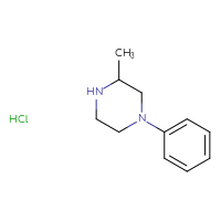 Chemical structure of 3-methyl-1-phenylpiperazine hydrochloride - CSSB00015186963