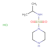 Chemical structure of N-(propan-2-yl)piperazine-1-sulfonamide hydrochloride - CSSB00000708587