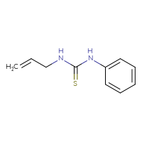 Chemical structure of 1-phenyl-3-(prop-2-en-1-yl)thiourea - CSSB00000166673