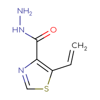 Chemical structure of 5-ethenyl-1,3-thiazole-4-carbohydrazide - CSSB21151596416