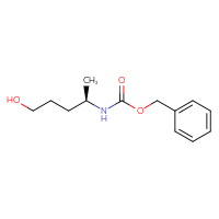 Chemical structure of benzyl N-[(2R)-5-hydroxypentan-2-yl]carbamate - CSSB14997441236
