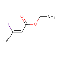 Chemical structure of ethyl (2Z)-3-iodobut-2-enoate - CSSB00034146022