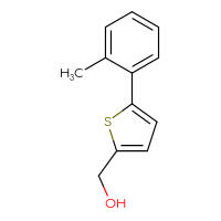 Chemical structure of [5-(2-methylphenyl)thiophen-2-yl]methanol - CSSB00016555680