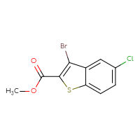 Chemical structure of methyl 3-bromo-5-chloro-1-benzothiophene-2-carboxylate - CSSB00056146316