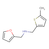 Chemical structure of [(furan-2-yl)methyl][(5-methylthiophen-2-yl)methyl]amine - CSSB00000200094