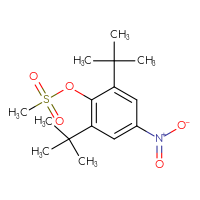 Chemical structure of 2,6-di-tert-butyl-4-nitrophenyl methanesulfonate - CSSB21432480061