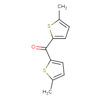 Chemical structure of bis(5-methylthiophen-2-yl)methanone - CSSB00011299828