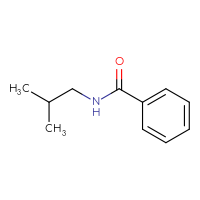Chemical structure of N-(2-methylpropyl)benzamide - CSSB00000160781