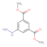 Chemical structure of 1,3-dimethyl 5-hydrazinylbenzene-1,3-dicarboxylate - CSSB00009990830