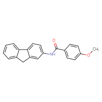 Chemical structure of N-(9H-fluoren-2-yl)-4-methoxybenzamide - CSSB00047945106