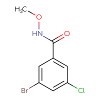 Chemical structure of 3-bromo-5-chloro-N-methoxybenzamide - CSSB00012987246
