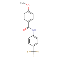 Chemical structure of 4-methoxy-N-[4-(trifluoromethyl)phenyl]benzamide - CSSB00046123302