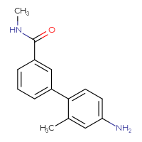 Chemical structure of 4'-amino-N,2'-dimethyl-[1,1'-biphenyl]-3-carboxamide - CSSB06584421338