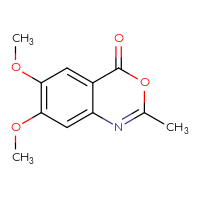 Chemical structure of 6,7-dimethoxy-2-methyl-4H-3,1-benzoxazin-4-one - CSSB00000008064